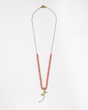 Collar La Rosa . Cuentas vidrio