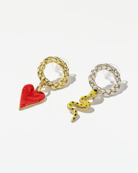 Louis Vuitton Vintage - Sweet Monogram in My Heart Hoop Earrings