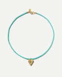Collar Love turquesas